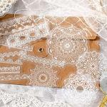 Vintage Lace Scrapbook Stickers - 180pcs