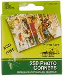 Pioneer Self-Adhesive Photo Corners, Clear, 250-Pack