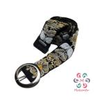 embroidered belt, wool peru belt, handmade embroidery, black strap, grey beige flower, artistic floral ethnic belt, woman gift, XS, S, M, L, XL