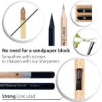 Sketch pencils for drawing and shading - 20pcs art sets with sketching pencils and erasers for all professional artists - dual pack charcoal and graphite pencils