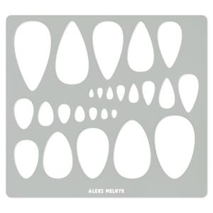 Aleks Melnyk Metal Teardrop Earring Stencil