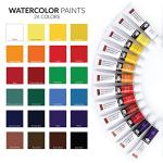 Royal & Langnickel WAT24 Watercolor Artist Tube Paint, 12ml, Pack of 24 colors