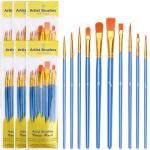 Paint Brushes for Acrylic Painting, Paint Brush Set - 60Pcs, Paint Brushes for Kids, Oil, Watercolor, Perfect Suit of Art Painting, Rock Body Face Nail Art, Best Gift for Kids Adult Drawing