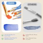 Paint Brushes for Acrylic Painting, Paint Brush Set - 60Pcs, Paint Brushes for Kids, Oil, Watercolor, Perfect Suit of Art Painting, Rock Body Face Nail Art, Best Gift for Kids Adult Drawing