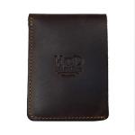 Hide & Drink, Vertical Front Pocket Wallet Handmade from Full Grain Leather (Bourbon Brown)