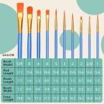 Paint Brushes for Acrylic Painting, Paint Brush Set - 60Pcs, Paint Brushes for Kids, Oil, Watercolor, Perfect Suit of Art Painting, Rock Body Face Nail Art, Best Gift for Kids Adult Drawing