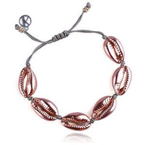 KELITCH Gold Sea Shell Bracelet Handmade Bohemia Cowry Beads Charm Bracelets Women Beach Boho Jewelry