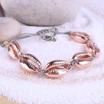 KELITCH Gold Sea Shell Bracelet Handmade Bohemia Cowry Beads Charm Bracelets Women Beach Boho Jewelry