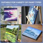 Stretched Canvases for Painting, 8PCS Multi Pack Canvas 3×5”, 5×7”, 8×10”, 10×12”(2 of Each), Acid-Free Wood Frame Blank Canvas, Art Canvas Pre Primed for Acrylic, Oil Painting, Tempera Paintings.