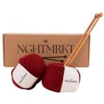 NGHTMRKT Scarf Knitting Kit for Beginners Adults - Learn to Knit with this Starter Knitting Kit including Yarn and Needles. Our Complete Beginners Knitting Kit is the ideal DIY Arts & Crafts Scarf Kit