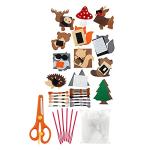 HOTBEST Animal Craft Kit,Felt Woodland Animal Sewing Kits,DIY Sewing Felt Craft Kit,Fun DIY Crafts Educational Sewing Kit for Kids Boys and Girls (Woodland Sewing Kit)