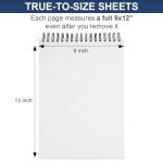 Ankkol Sketch Book 9x12 Inch Artist Sketch Pad, 100 Sheets (68lb/100gsm) Top Spiral Bound Sketchbook, Acid-Free Drawing Paper Pad, Art Supplies for Colored and Graphite Pencils, Charcoal & Soft Pastel