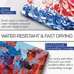 Acrylic Paint Set of 36 Colors 2fl oz 60ml Bottles,Non Toxic 36 Colors Acrylic Paint No Fading Rich Pigment for Kids Adults Artists Canvas Crafts Wood Painting