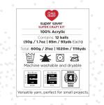 Red Heart Super Saver Super Yarn Craft Kit for Crochet & Knitting & Amigurumi Projects
