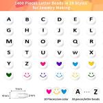 ARTDOT 1400 PCS Letter Beads, 28 Styles Friendship Bracelets Assorted Alphabet Beads Preppy Beads Jewelry Making Kit with Beads Case for Teen Girl Gifts Ages 6 7 8 9 10 11 12