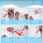 GETHPEN Watercolor Paint,48 Colors Washable Watercolor Paint Set With Brush, Refillable Water Brush Pen, Palette, and Water-Washable Paints for Kids, Adults and Artists.