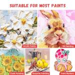 Simetufy 8 Pack Canvas Boards for Painting Multi-Size Paint Canvas Panels Set 4x4, 5x7, 8x10, 9x12, 11x14 Inches Pre-Primed 100% Cotton Blank Canvases for Oil Acrylic Paint for Kids Beginners