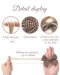 doboi 10PCS Baby Girls Headbands Hair Bows Nylon Linen Hairbands Handmade Hair Accessories for Newborn Infant Toddlers Little Girl and Kids