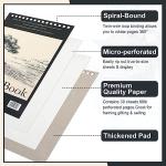 20 Pcs 5.5'' x 8.5'' Top Spiral Bound Sketch Pad 30 Sheet Each(68lb/100gsm), Sketching Drawing Pad Artist Sketch Pad Kids Drawing Paper Art Sketchbook for Charcoal Graphite Painting