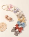 doboi 10PCS Baby Girls Headbands Hair Bows Nylon Linen Hairbands Handmade Hair Accessories for Newborn Infant Toddlers Little Girl and Kids