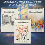 20 Pcs 5.5'' x 8.5'' Top Spiral Bound Sketch Pad 30 Sheet Each(68lb/100gsm), Sketching Drawing Pad Artist Sketch Pad Kids Drawing Paper Art Sketchbook for Charcoal Graphite Painting