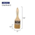 Pro Grade - Chip Paint Brushes - 36-Pack - 2 Inch Chip Brush for Paints, Stains, Varnishes, Glues, & Gesso