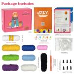 NUOLAN Crochet Kit for Beginners, Owl, Rabbit Crochet Kits for Kids and Adults Include Yarn, Step-by-Step Videos Tutorials, and a Crochet Hook - Crochet Animal Kit DIY Knitting Supplies