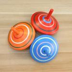 GoodPlay Gyroscope, 3 Pcs/Set Handmade Painted Wood Spinning Tops, Wooden Toys Educational Toys Kindergarten Toys Standard Tops