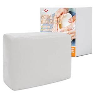 SMAPHY Natural Air-Dry Pottery Clay, All-Purpose Modeling Clay, Ceramic Clay for Pottery Wheel, Hand Building and Sculpting, Low Fire Baking, Great for All Skill Levels, 5 lbs(White)