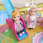 Huang Cheng Toys 6.3" Mini Girl Dolls, Include 10 Sets Handmade Doll Clothes, 5 Sets 6.3" Small Girl Dolls, 5 Pairs of Shoes