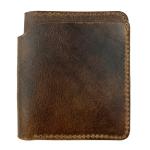 Hide & Drink, Bifold Wallet with Extra Layer, Slim, Thin Accessory For Pocket or Bag, Store Money, Cards & Cash, Full Grain Leather, Handmade, Bourbon Brown