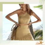 WOWOGO Straw Woven Rattan Wide Stretch Straw Belt Boho Braided Belts for Women