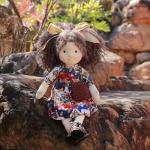 BlissfulPixie Easter Gift Waldorf Doll Handmade Rag Doll - Plush Doll Birthday Gift with Beautiful Gift Box-Olivia 12"