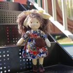 BlissfulPixie Easter Gift Waldorf Doll Handmade Rag Doll - Plush Doll Birthday Gift with Beautiful Gift Box-Olivia 12"