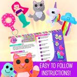 Creative Kids Felt Sewing Kit - Craft 15+ Characters - Fun DIY Kit for Kids 8+ - Creative Sewing Craft Set