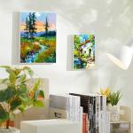 Shuttle Art Stretched Canvas, 20 PCS Value Pack, 5 x 7, 8 x 10 Inches (10 of Each), 100% Cotton, Primed White Canvases for Painting, Stretched Canvas Art Supplies for Acrylic, Oil, Acrylic Pouring