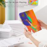 Shuttle Art Stretched Canvas, 20 PCS Value Pack, 5 x 7, 8 x 10 Inches (10 of Each), 100% Cotton, Primed White Canvases for Painting, Stretched Canvas Art Supplies for Acrylic, Oil, Acrylic Pouring