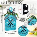 4 Pieces Rustic Wooden Kitchen Cutting Board Eat Sign Decor Farmhouse Tiered Tray Decor Happiness Is Homemade Wood Wall Art Hanging Sign for Home Kitchen Dining Living Room Cafe (Tableware Style)