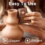 Pottery Ribs 6 Pack | Pottery Trimming Textured Art Tools | Pottery Foot Shaper Prep Tools | Plaster Sculpting Rib Membrane Removal Tool | for Carving Clay Molds Ceramics | Solid Beech Wood