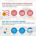 White Epoxy Sculpt Clay, 1 Pound Self-Hardening AB Epoxy Sculpt Clay for Sculpting, 2 Part Modeling Compound (A & B), Epoxy Clay Magic Sculpt for Sculpting, Modeling, Filling, Repairing