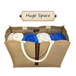 Hibala Woven Large Straw Bag Beach Tote Handmade Weaving Shoulder Bag Tassel Handbag (Green Stripe) …