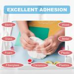 White Epoxy Sculpt Clay, 1 Pound Self-Hardening AB Epoxy Sculpt Clay for Sculpting, 2 Part Modeling Compound (A & B), Epoxy Clay Magic Sculpt for Sculpting, Modeling, Filling, Repairing