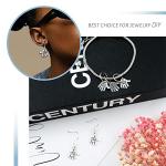 JIALEEY 100PCS Hand Shaped Charms Hand Made Tag Signs Charms Carved Silver Tone for Fashionable Jewelry Making Charms Findings Crafting Sewing