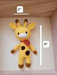 Crochet Bunny, Teddy Bear And Giraffe, Set of 3,Amigurumi Crochet Animal,Baby And Child Gift,Photo Prop,Baby Shower, Kids Stuffed Toy