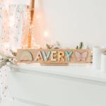 Name Puzzle With Pegs Personalized Wooden Name Puzzle Wooden Toys Custom Name Puzzle by BusyPuzzle Christmas Present Personalized Birthday Baby 1 Year Old Gifts Boy and Girl Easter Gifts for Kids