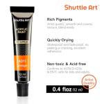 Shuttle Art Acrylic Paint Set, 30 x12ml Tubes Artist Quality Non Toxic Rich Pigments Colors Great for Kids Adults Professional Painting on Rocks Canvas Wood Clay Fabric Ceramic Crafts
