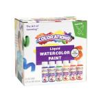 Colorations Liquid Water Color Paints, Set of 6, 2 OZ EA, Blue, Green, Red, Purple, Yellow, Orange, Party Favors, Craft & Glue Dye