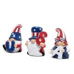 Hodao 3 Pcs Patriotic Gnomes Decorations USA Stars and Stripes Elf Gifts Handmade Gnomes Ornaments Home Decorations USA Election Gnomes Figurines National Day Memorial Day Ornaments Decor