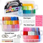 CiaraQ Polymer Clay Kit, Oven Bake Modeling Clay with Sculpting Tools, 86 Colors, 5.31 lb