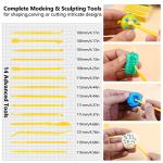 CiaraQ Polymer Clay Kit, Oven Bake Modeling Clay with Sculpting Tools, 86 Colors, 5.31 lb